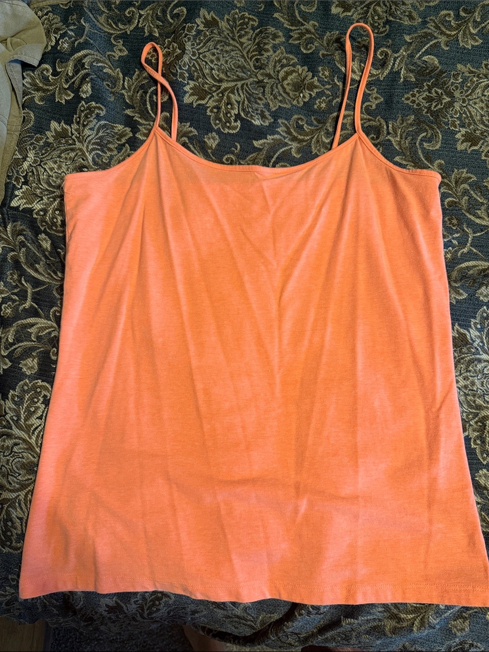 No Boundaries Coral Spaghetti Strap Camisole